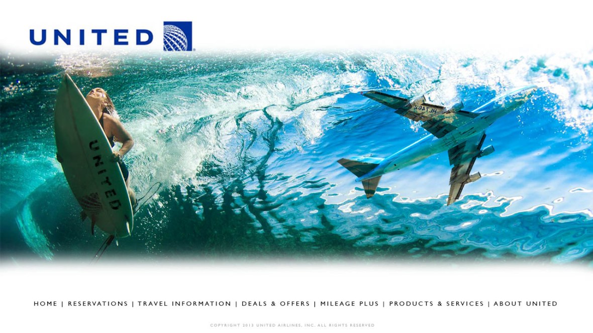 United Airlines Mockup