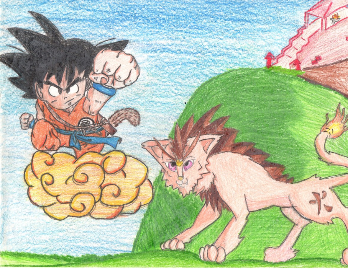 Dragon ball and manga drawing