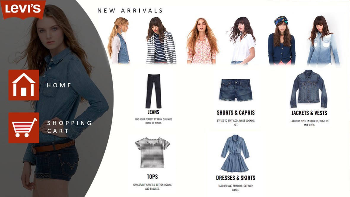 Levi's Mobile mockup